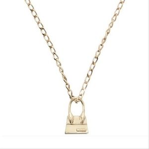 JACQUEMUS Le Chiquito bag charm gold tone necklace